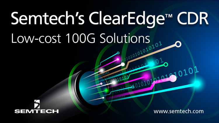 Semtech ClearEdge™ CDR Platform Enters Initial Production for Data Center Applications ClearEdge GN2105 is a quad CDR with integrated DML laser driver for chip-on-board and passive TOSA applications
