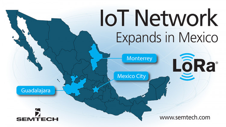 Semtech’s LoRa Technology Featured in Nationwide IoT Network Roll-Out in Mexico LORIOT and Tangerine Electronics to implement LoRaWAN™ networks in three major cities in Mexico