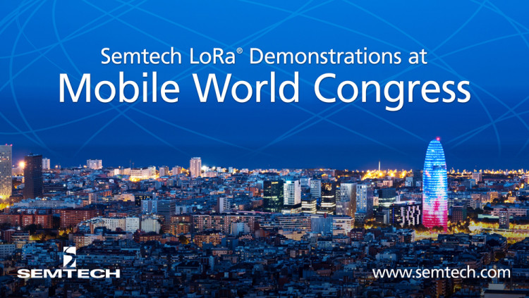 Semtech to Exhibit LoRa-Enabled IoT Applications at MWC Barcelona