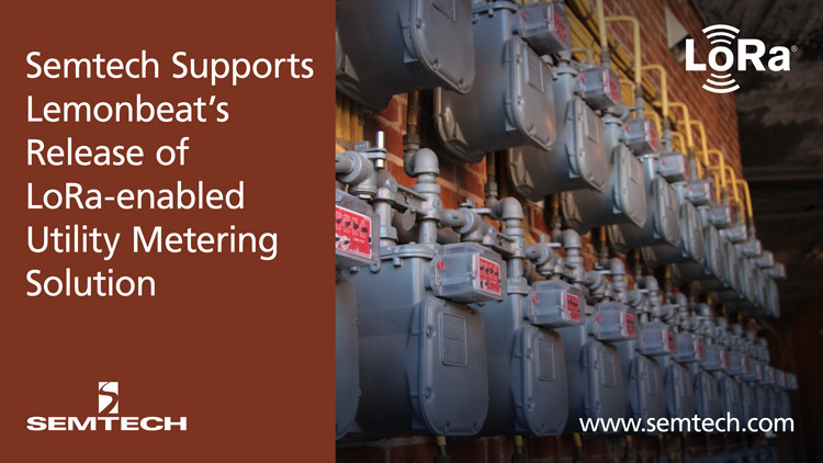 Semtech’s LoRa Technology Integrated in Lemonbeat’s Utility Metering Solution