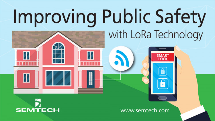 MI Products Leverage Semtech’s LoRa Technology to Help Improve Public Safety Controllable with a mobile app, MI Products’ LoRa-enabled electronic door lock has battery life up to three years