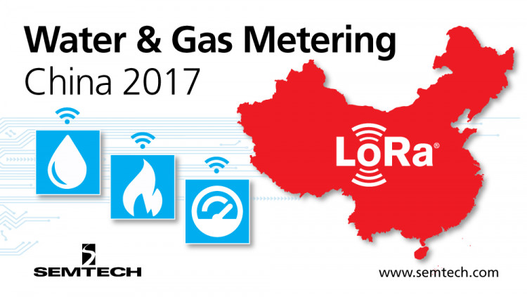 Semtech Showcases LoRa Technology at Water & Gas Metering China 2017 As smart water and gas metering adoption rises in China, LoRa Technology continues to be the connectivity of choice for water and gas applications