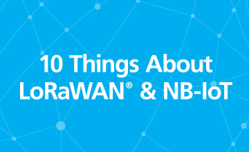 「LoRaWANとNB-IoTで知っておくべき10のこと」インフォグラフィック